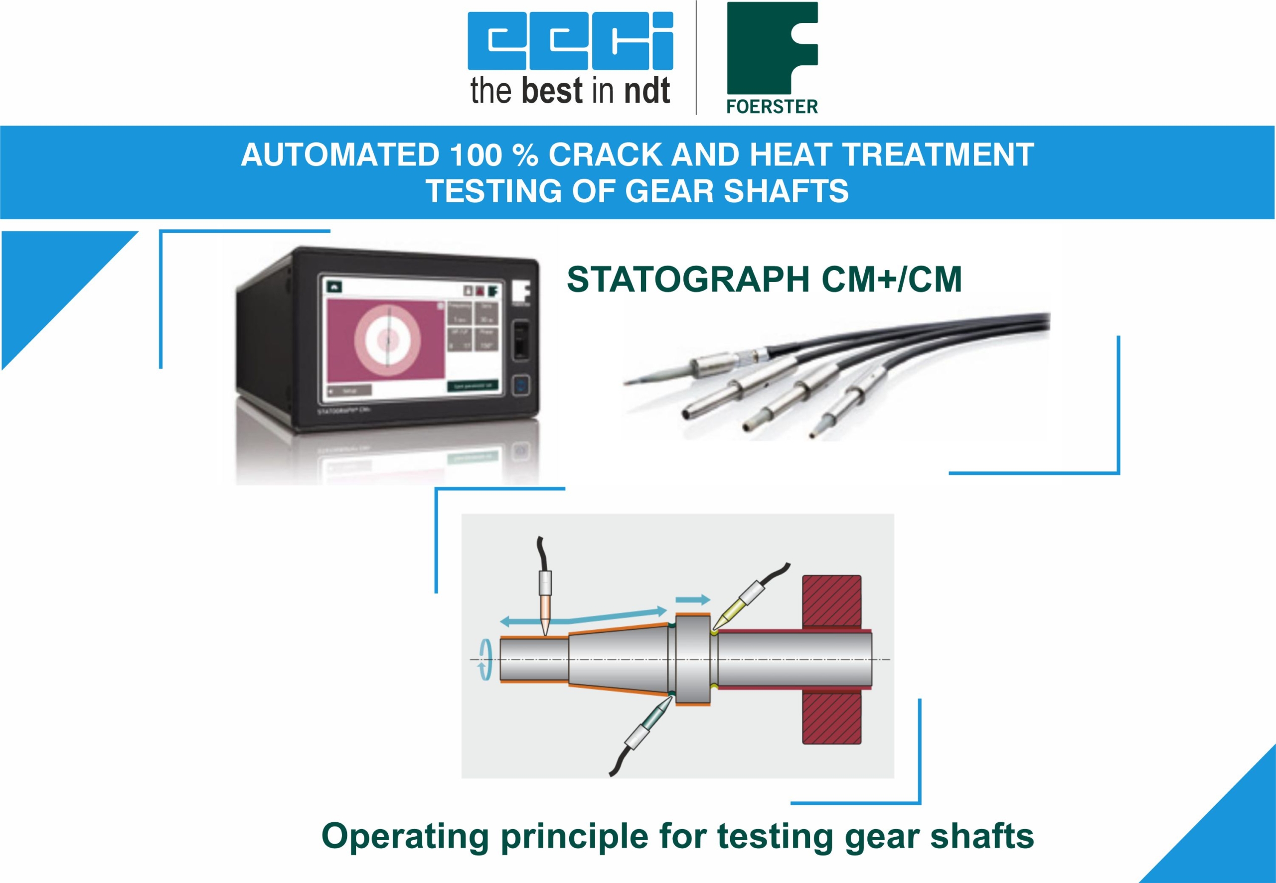Automated 100% Crack & Heat Treatment Testing of Gear Shafts
