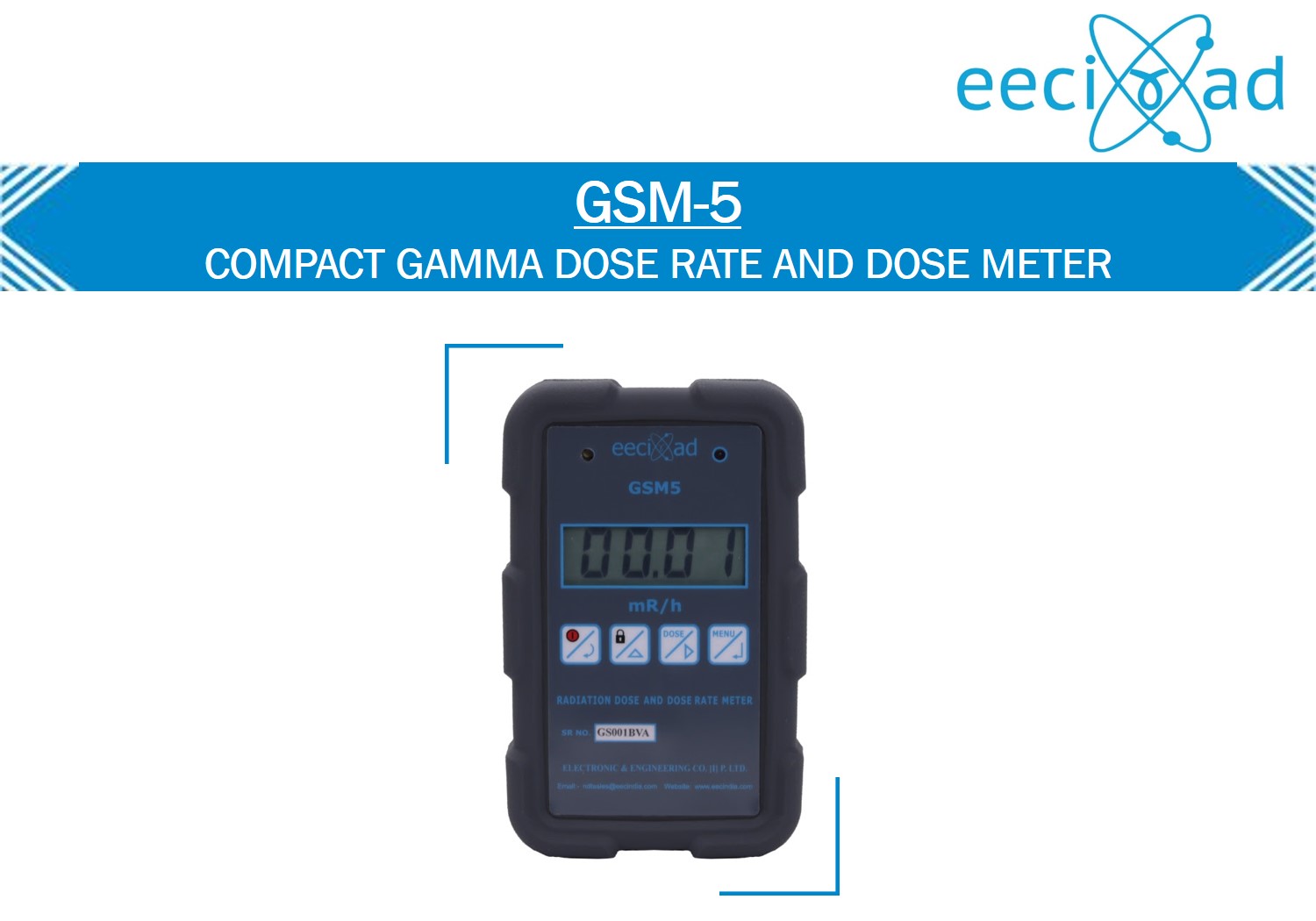 GSM-5 – Compact Gamma Dose Rate & Dose Meter