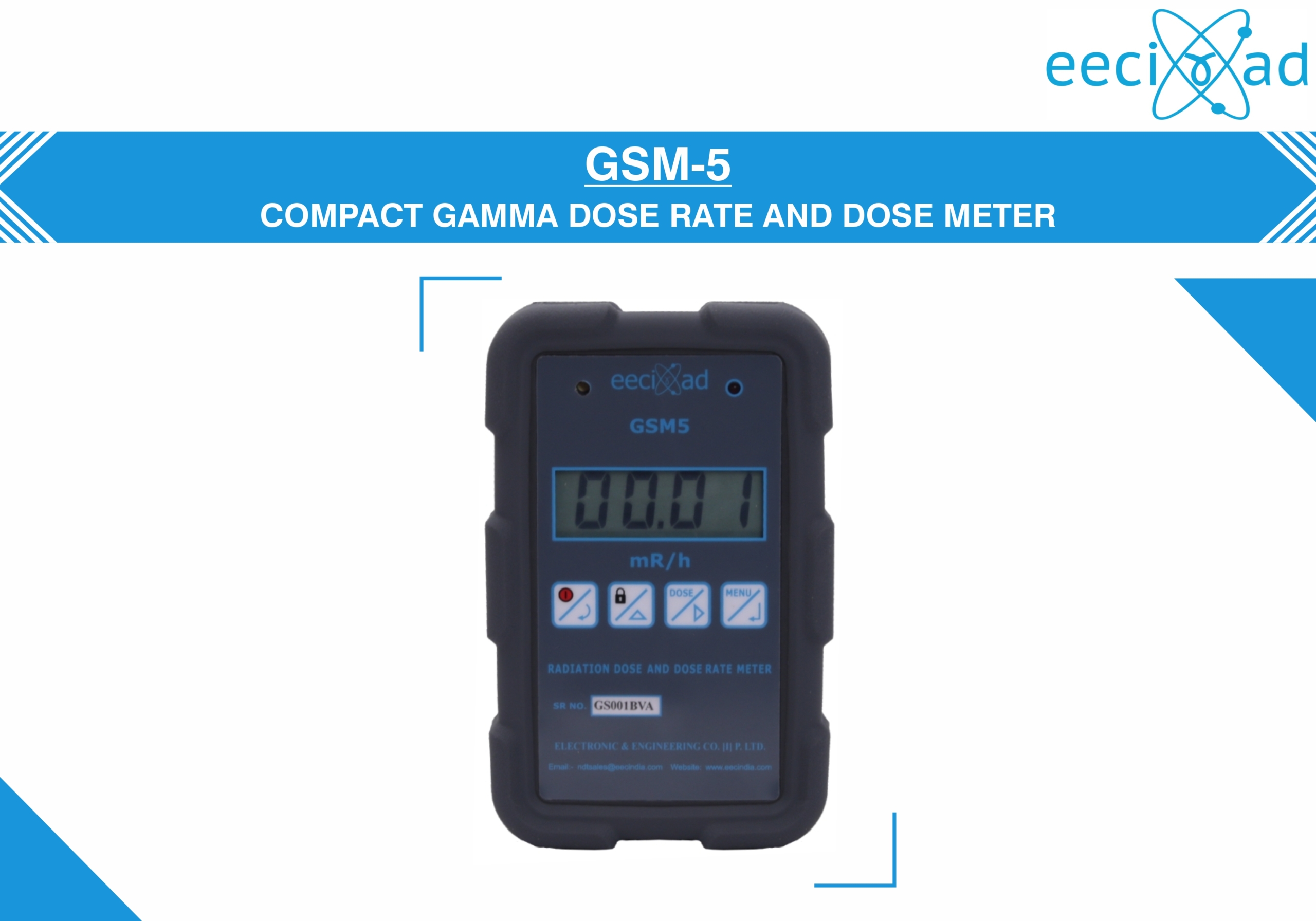 GSM-5-COMPACT GAMMA DOSE RATE AND DOSE METER